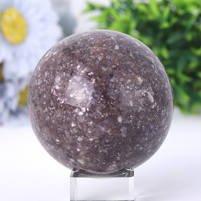 2.5"-4.5" Resin Lepidolite Sphere Wholesale Crystals USA