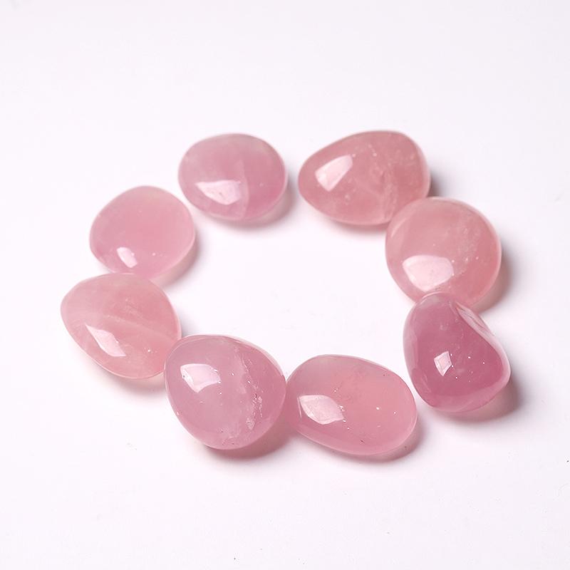 0.1kg 50mm-60mm Rose Quartz Tumbles Palm stones Wholesale Crystals USA