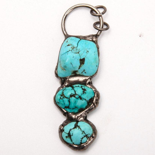 Turquoise Pendant Key Chain Wholesale Crystals USA