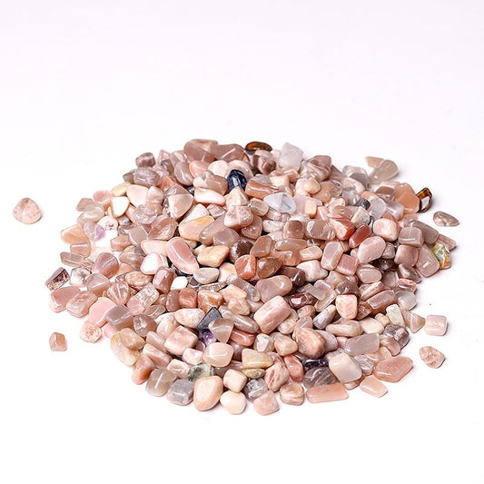 0.1kg 7-9mm Peach Moonstone Chips Crystal Chips for Decoration Wholesale Crystals USA