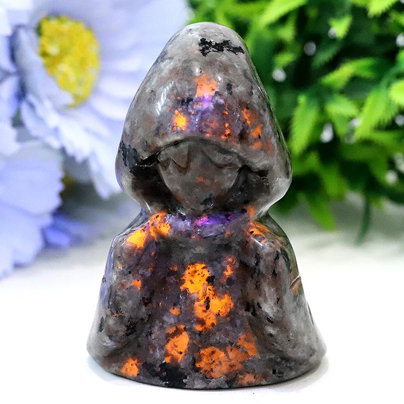 3" Yooperlite Witch Crystal Carvings for Halloween Wholesale Crystals USA