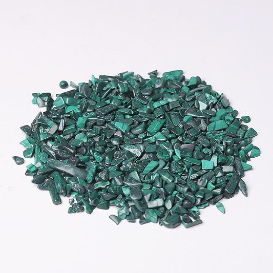 0.1kg 5-7mm Natural Malachite Chips Crystal Chips for Decoration Wholesale Crystals USA