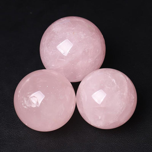 30mm Rose Quartz Crystal Sphere Wholesale Crystals USA