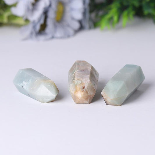 Natural Caribbean Calcite Points Meditation Sky Blue Crystal Point Healing Crystal Towers Wholesale Crystals USA
