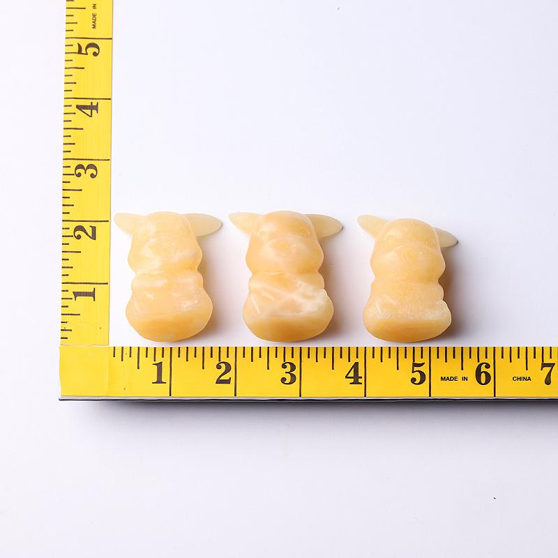 2.0"-3.0" Orange Calcite Pikachu Crystal Carvings Wholesale Crystals USA