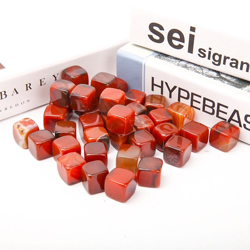 0.1kg Carnelian Cubes Bag Wholesale Crystals USA