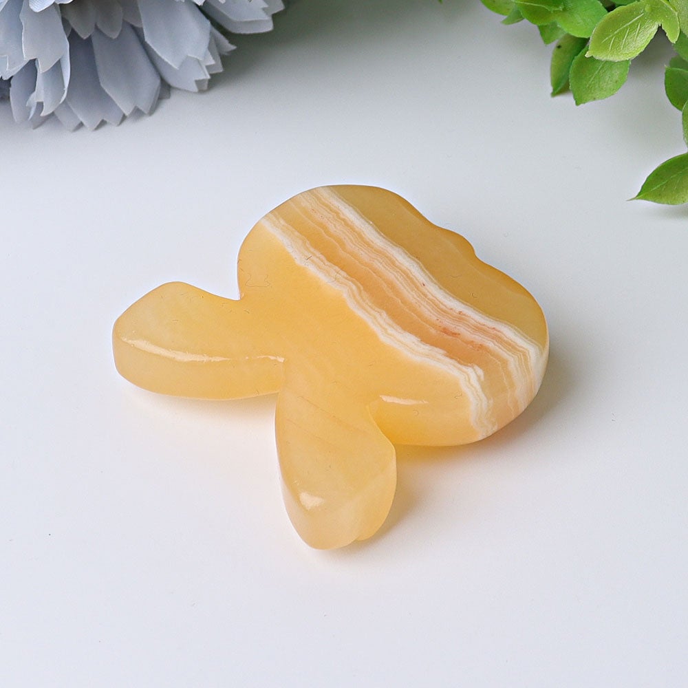 1.9" Orange Calcite Bow-Knot Crystal Carvings Wholesale Crystals USA