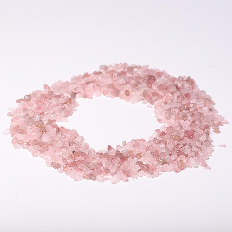 0.1kg Different Size High Quality Natural Rose Quartz Chips Crystal Chips for Decoration Wholesale Crystals USA