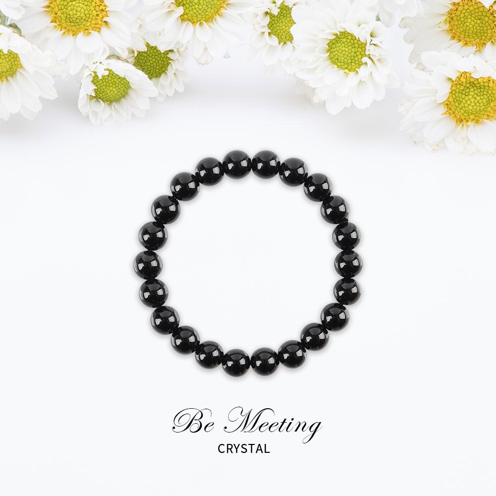 8mm Black Obsidian Bracelet Wholesale Crystals USA