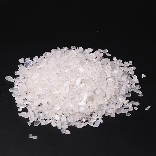 0.1kg High Quality White Moonstone Chips Crystal Chips for Decoration Wholesale Crystals USA