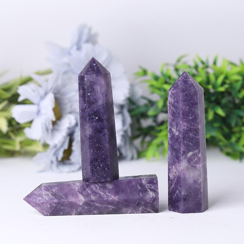 Wholesale High Quality Purple Lepidoite Crystal Point For Decoration Wholesale Crystals USA