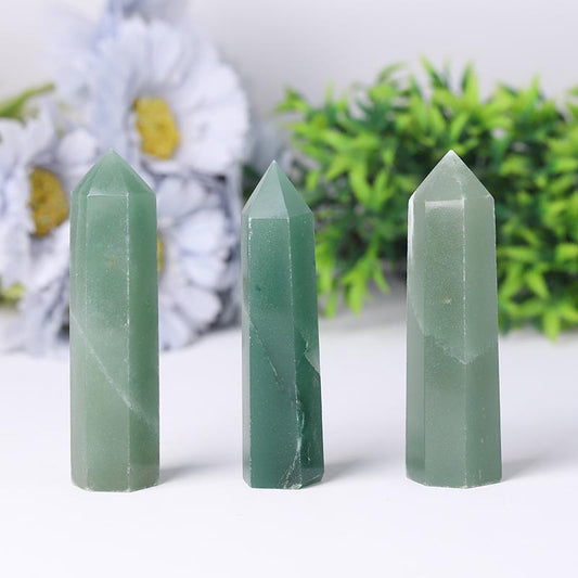 Wholesale Green Aventurine Point for Sale Wholesale Crystals USA