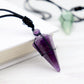 Arrow Shaped Obsidian Quartz Crystal Stone Necklace Wholesale Crystals USA