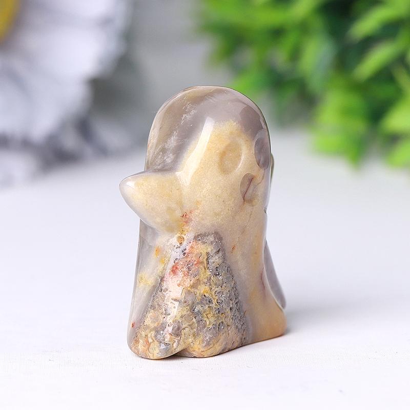 2" Crazy Agate Ghost Crystal Carving for Halloween Wholesale Crystals USA