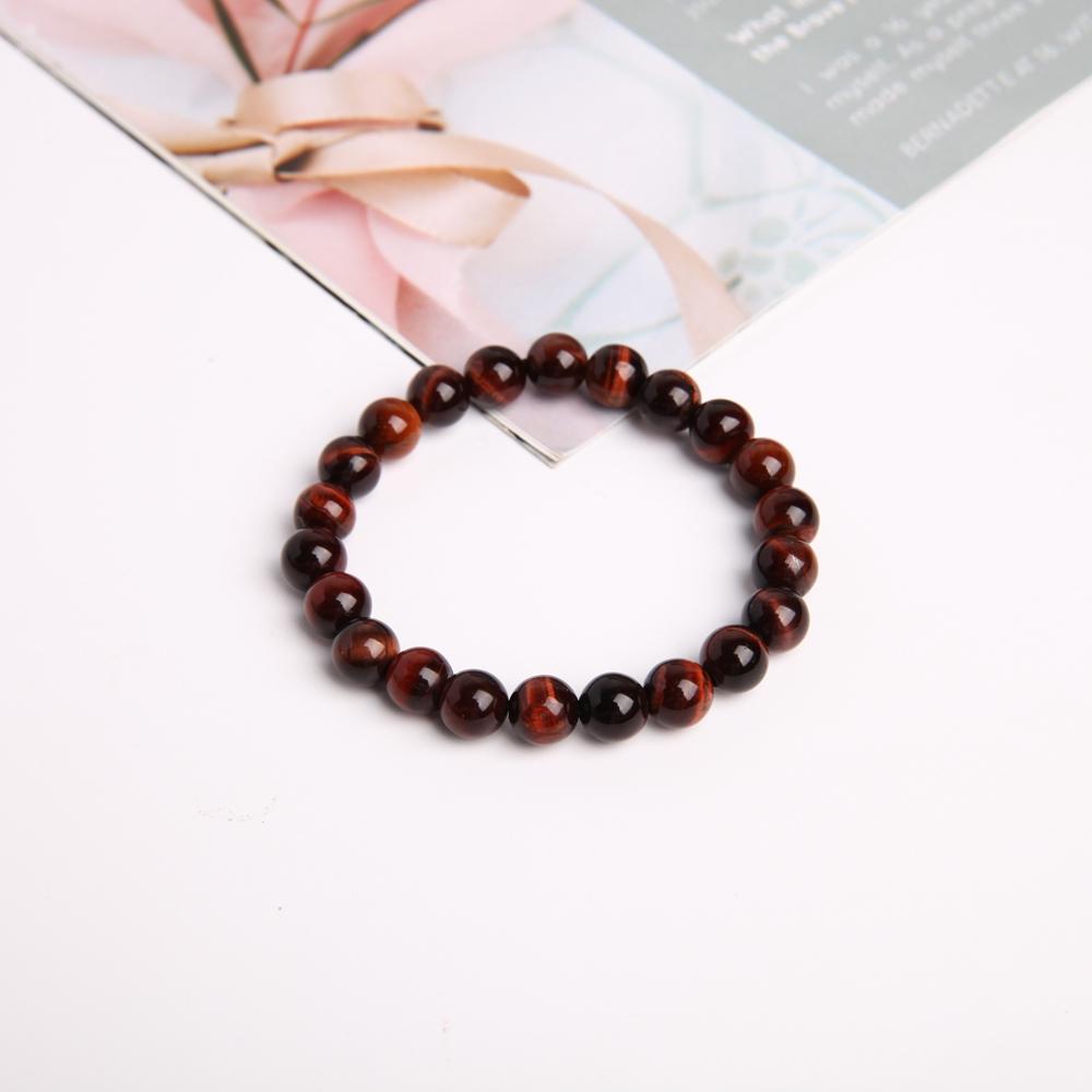 8mm Red Tiger Eye Crystal Bracelet Wholesale Crystals USA