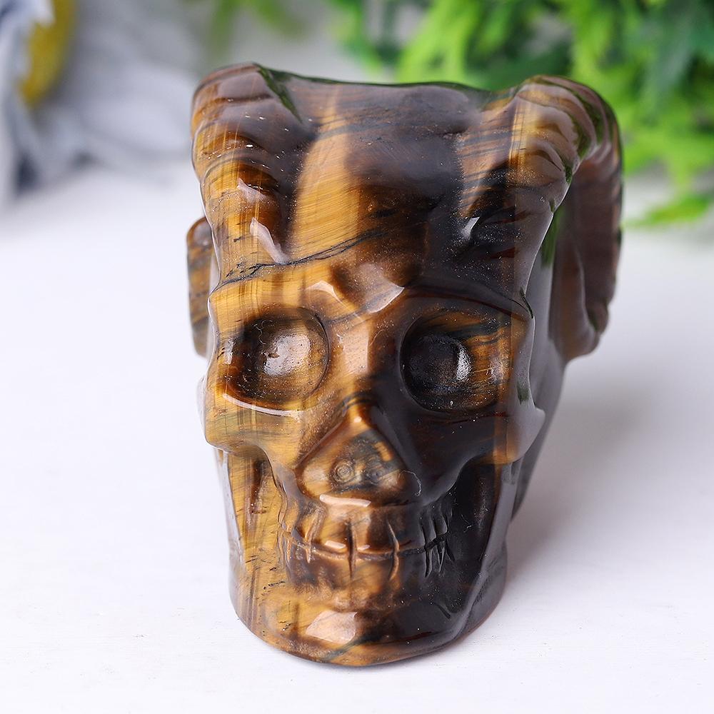 Tiger Eye Crystal Skull Carvings Wholesale Crystals USA