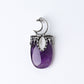 1.8" Crystal Pendant with Moon Decoration Wholesale Crystals USA