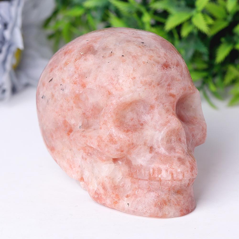 Golden Strawberry Quartz Crystal Skull Carvings Wholesale Crystals USA