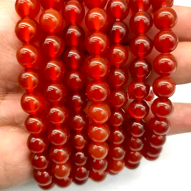 Carnelian Stretchy Gemstone Bracelet 8mm Wholesale Crystals USA