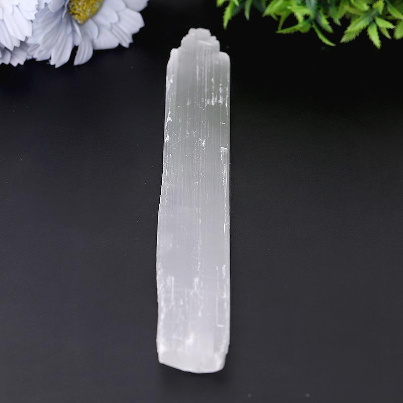 Drilled Selenite Wand for Hanging