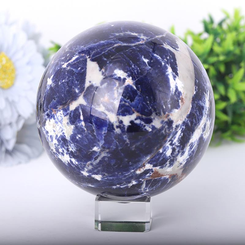 2.5"-4.0" Sodalite Sphere Wholesale Crystals USA