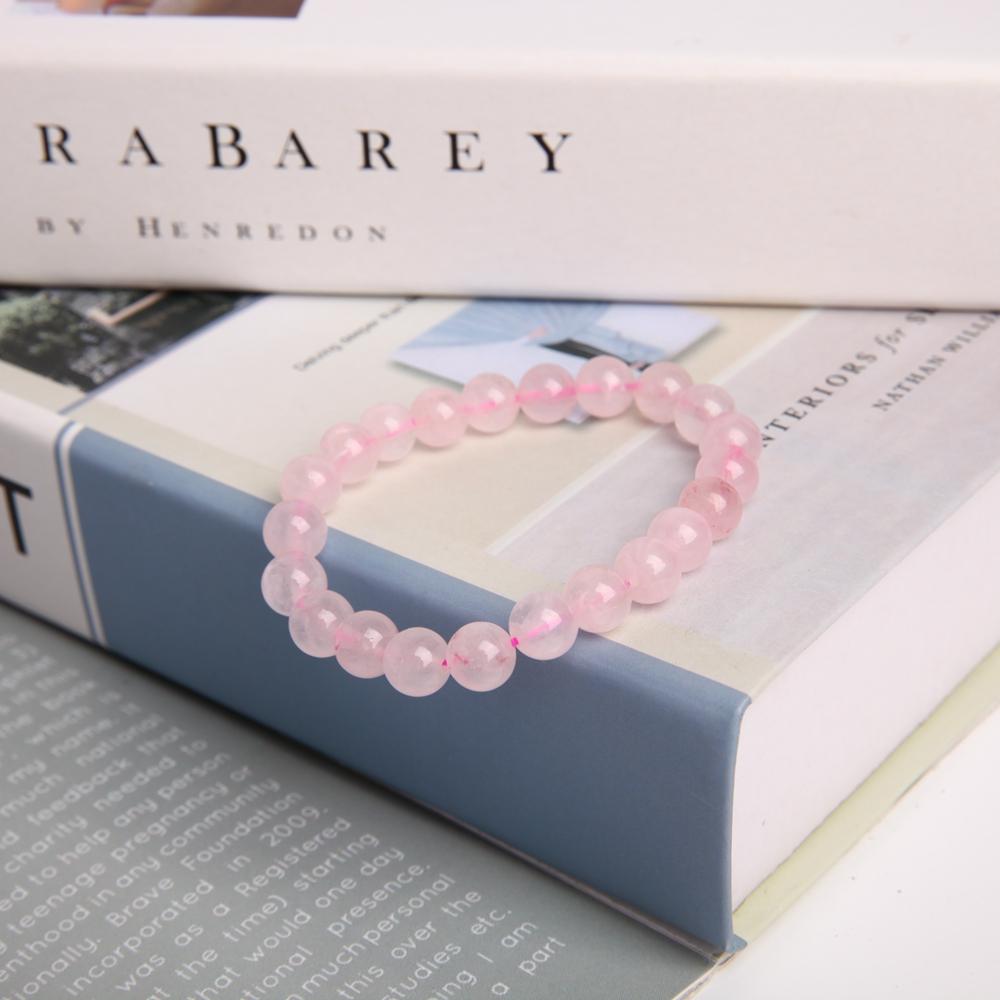 8mm Rose Quartz Crystal Bracelet Wholesale Crystals USA