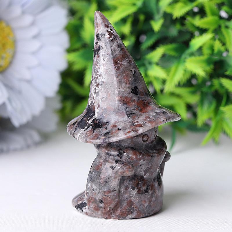 3" Yooperlite Baby Witch Wizard Crystal Carvings for Halloween Wholesale Crystals USA