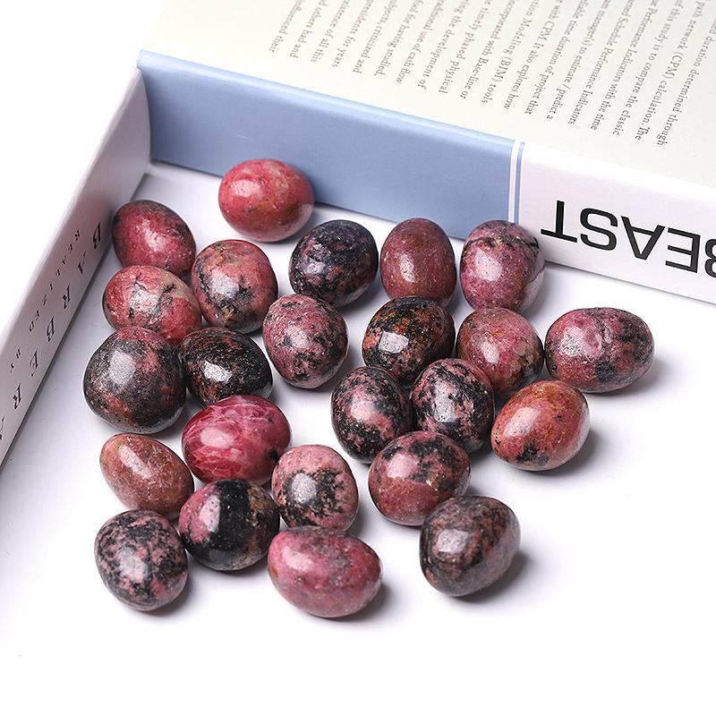 0.1kg 25mm-35mm Rhodonite Tumbles Wholesale Crystals USA