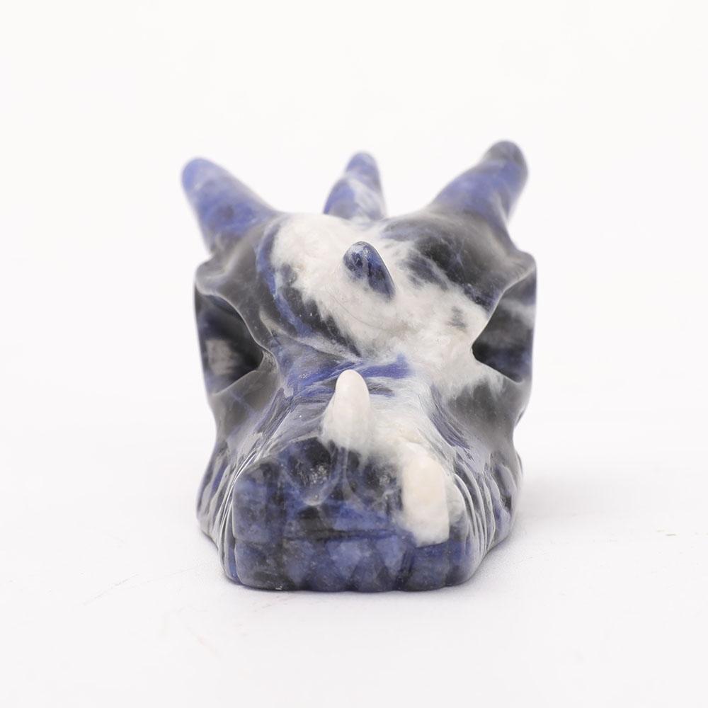 2.5" Sodalite Dragon Head Carvings