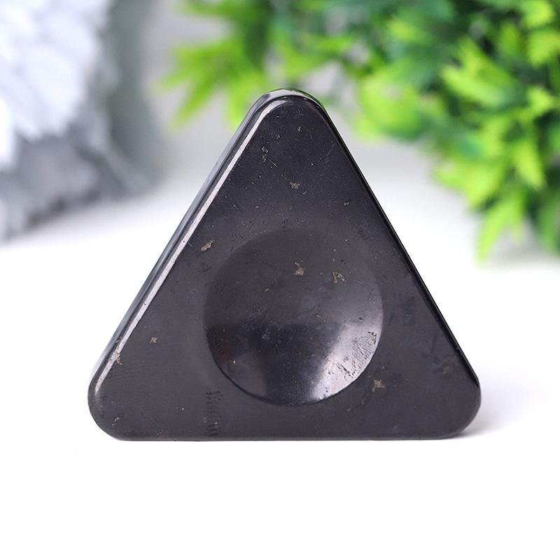 2" Shungite Sphere Holder-Triangle Wholesale Crystals USA