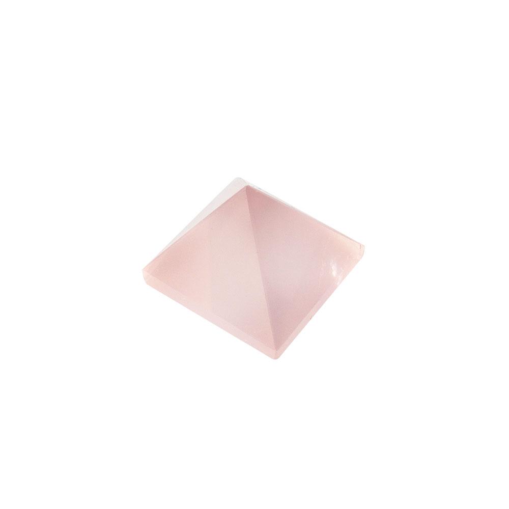 Rose Quartz Pyramid Carving