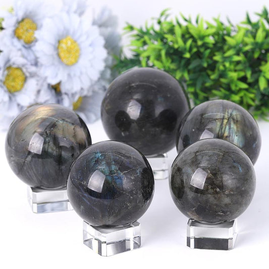 2.0"-4.0" Labradorite Sphere Wholesale Crystals USA