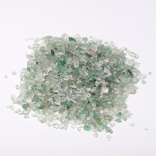 0.1kg Different Size Natural Green Strawberry Quartz Chips Crystal Chips for Decoration Wholesale Crystals USA