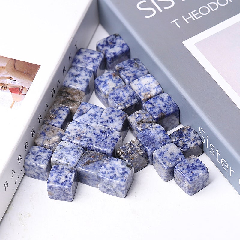 0.1kg Blue Spots Crystal Cubes Wholesale Crystals USA