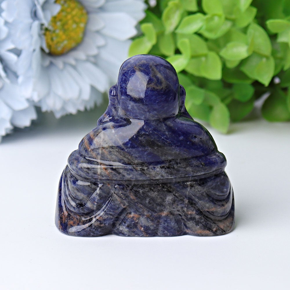 2.4" Sodalite Buddha Crystal Carvings Wholesale Crystals USA