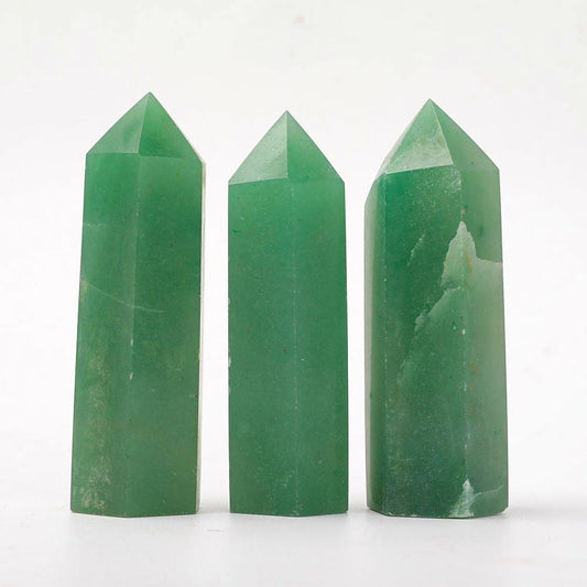 3" Green Aventurine Points Wholesale Crystals USA