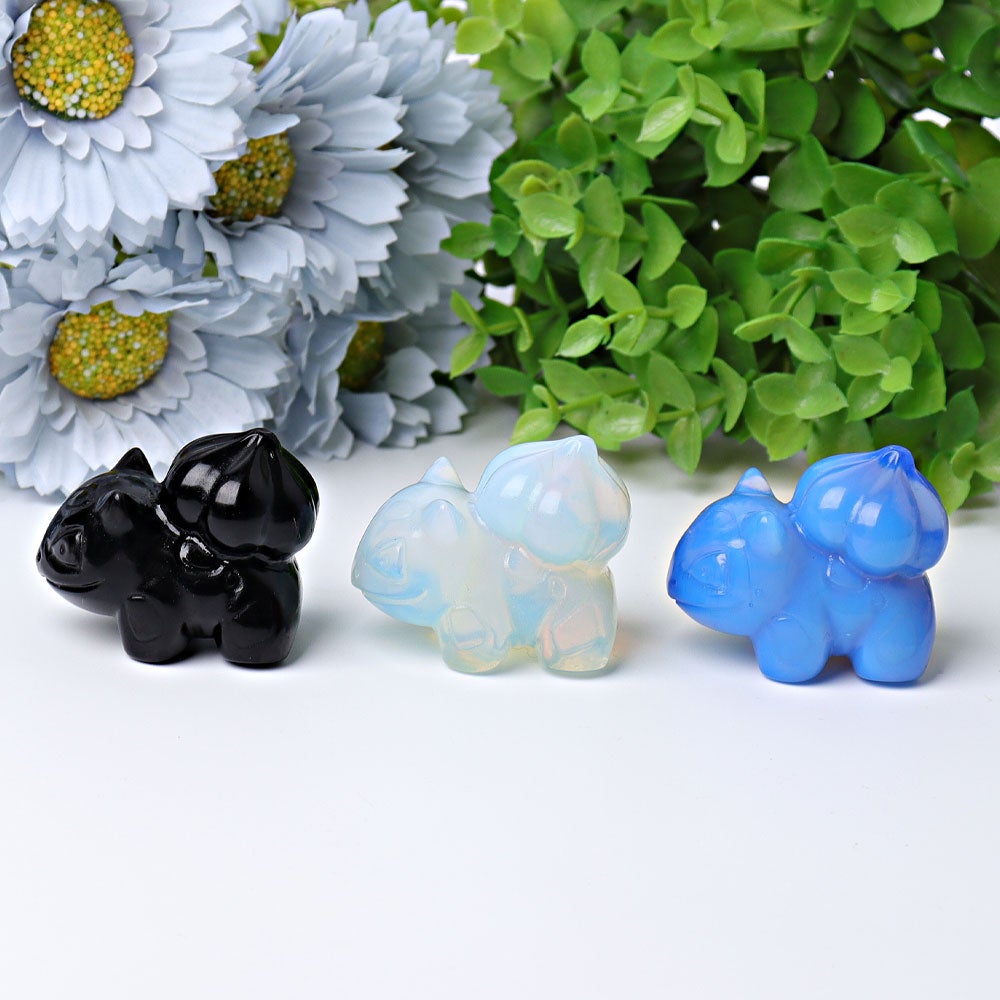 1.8" Bulbasaur Crystal Carvings Wholesale Crystals USA