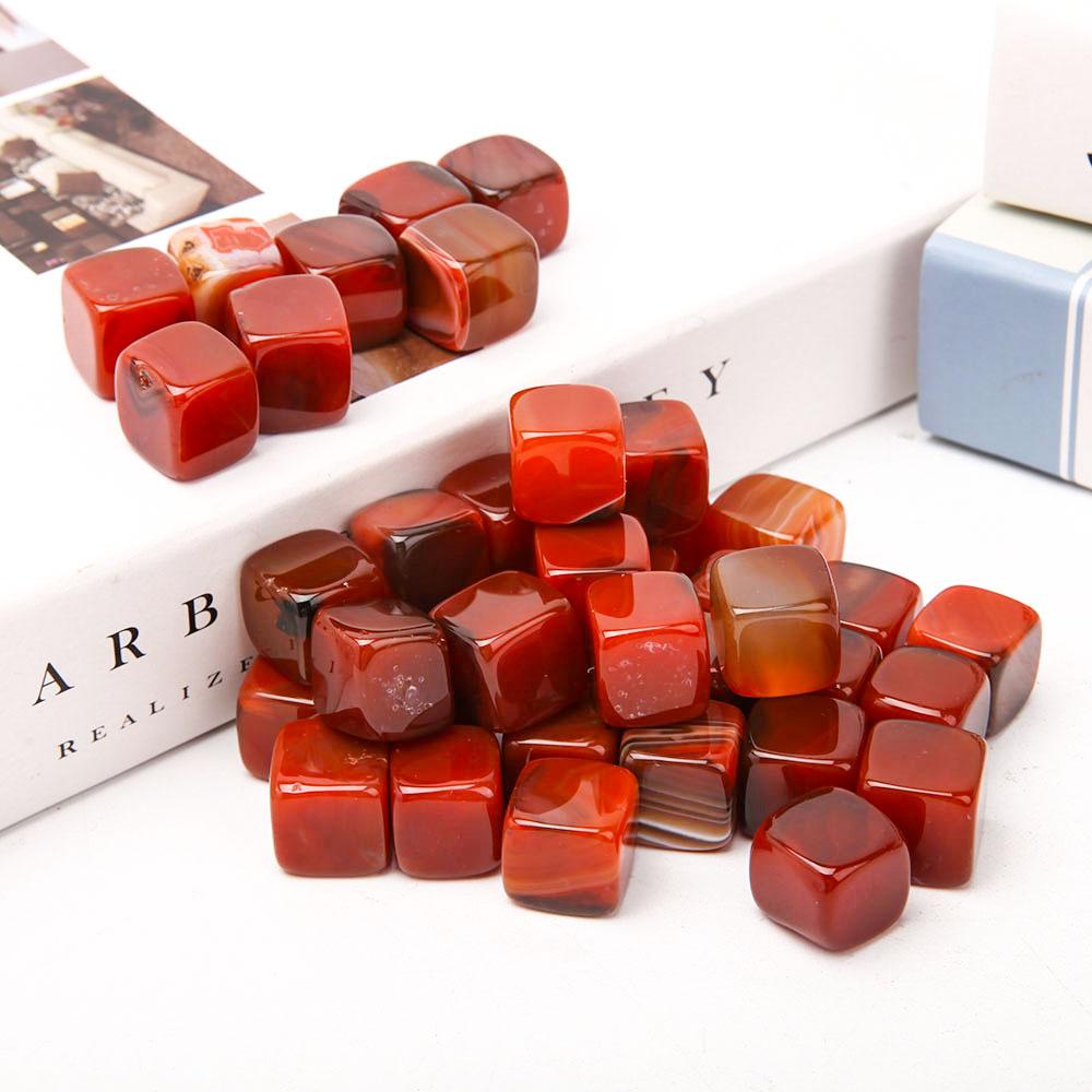 0.1kg Carnelian Cubes Bag Wholesale Crystals USA