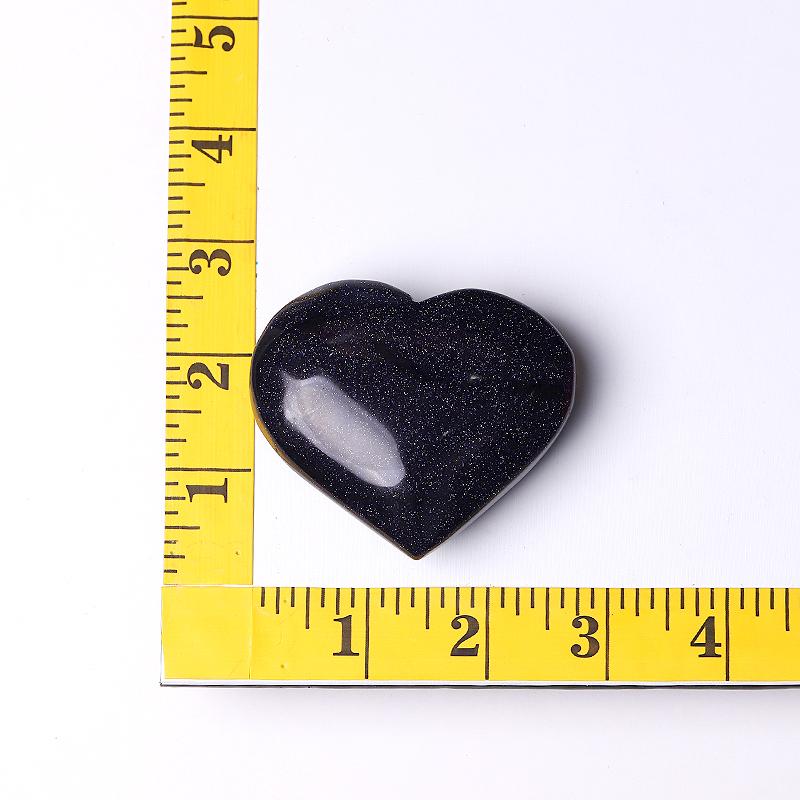 2.5-3.0" Blue Sandstone Heart Shape Crystal Carvings Wholesale Crystals USA