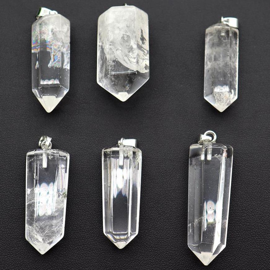 Clear Meaningful Quartz Mini Crystal Healing Pendant Point Wholesale Crystals USA