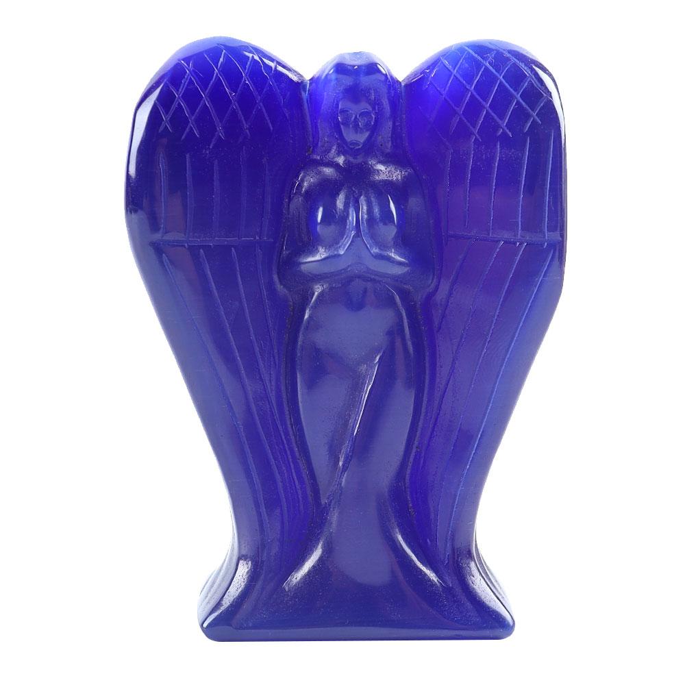 Hand Carved Cat Eye Crystal Angel Figurine Statue Wholesale Crystals USA