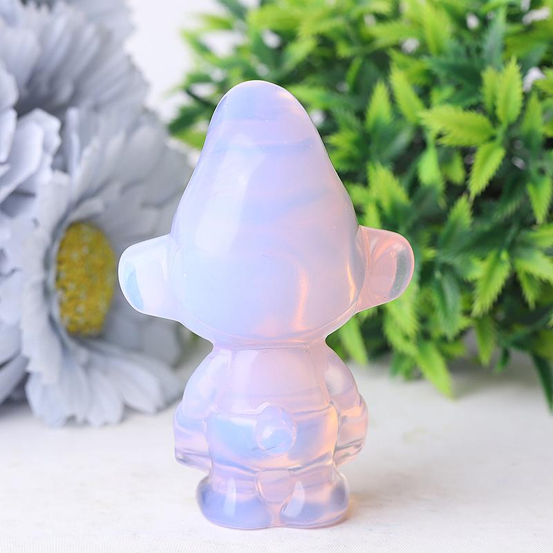 3.18" Pink Opalite Smurfs Crystal Carvings Wholesale Crystals USA