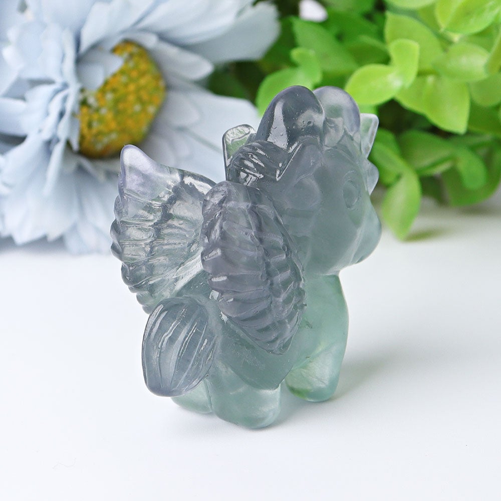 2" Fluorite Unicorn Crystal Carvings Wholesale Crystals USA