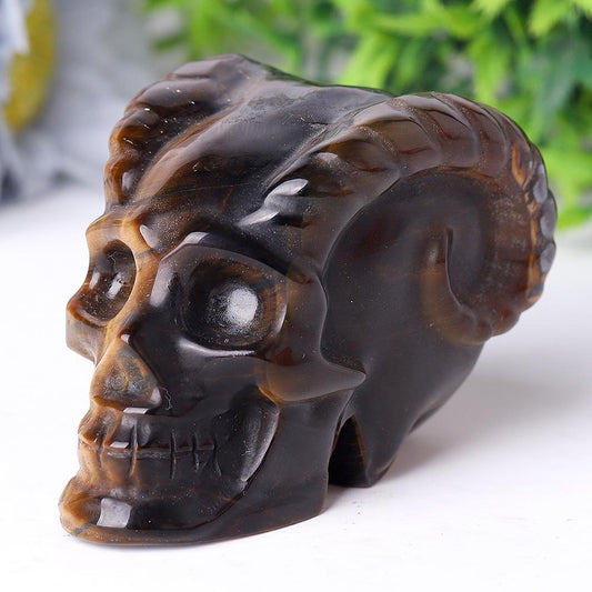 Tiger Eye Crystal Skull Carvings Wholesale Crystals USA